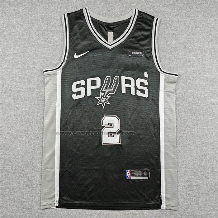 Maglia San Antonio Spurs Dylan Harper No 2 Icon 2025-26 Nero